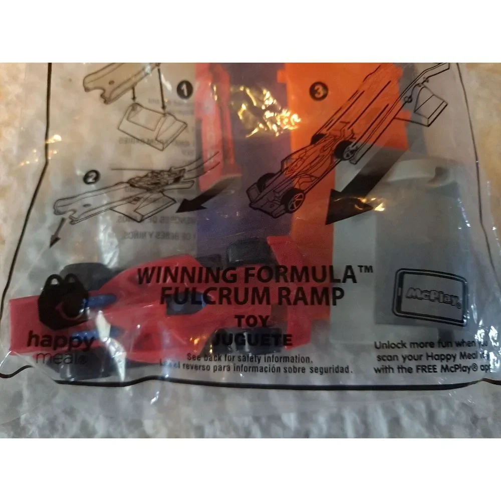 2019 Hot Wheels McDonald's Happy Meal #5 Winning Formula Fulcrum‎ Ramp